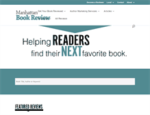 Tablet Screenshot of manhattanbookreview.com